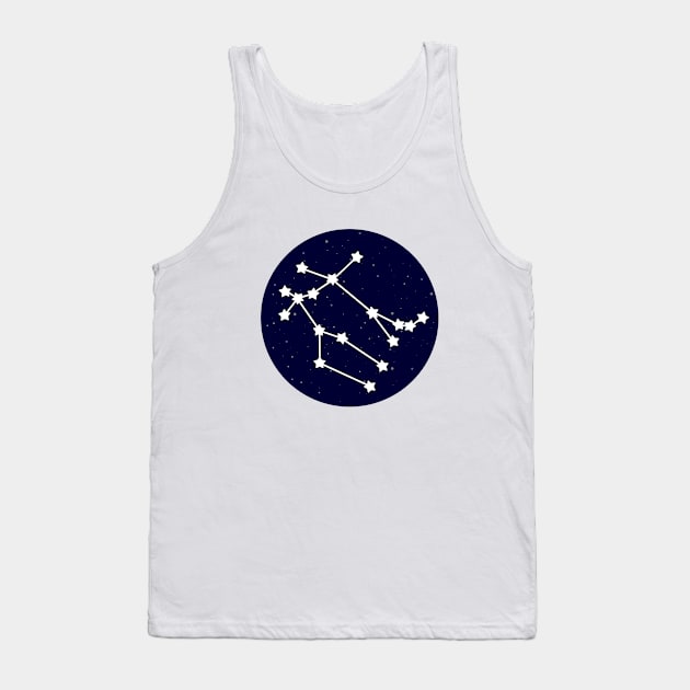 Gemini Zodiac Constellation Tank Top by lulubee